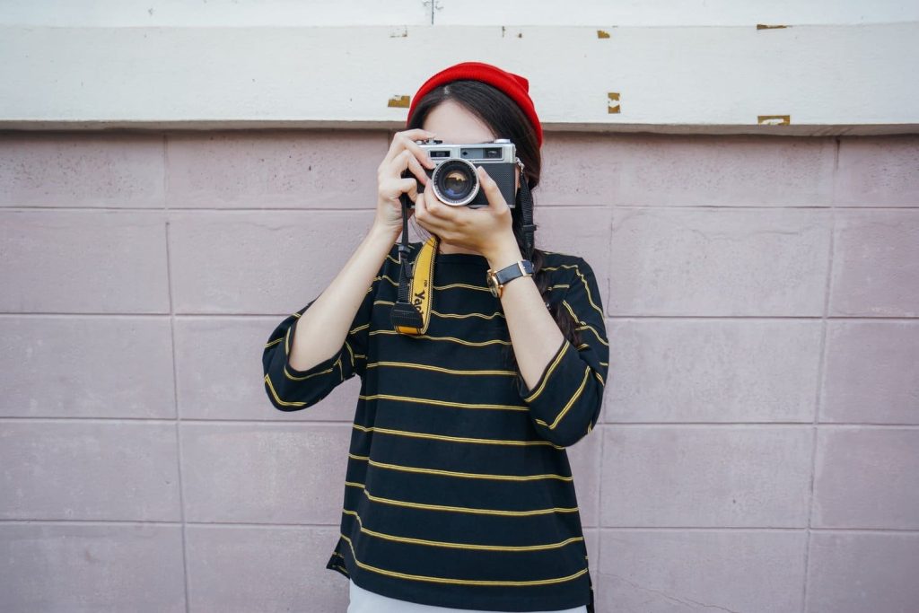 woman talking picture