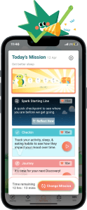 Lucero screen showing a daily plan